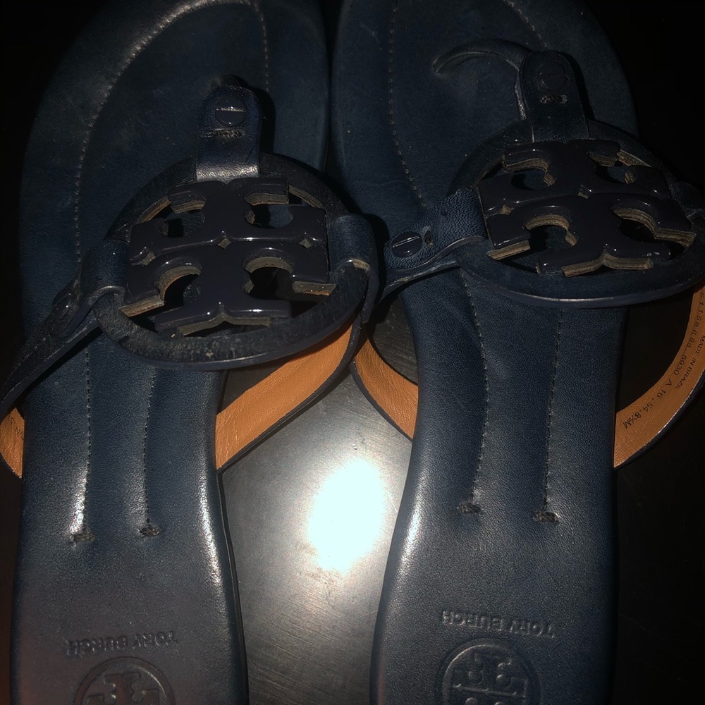 Tory Burch Miller flats in Navy. Size 8.5.